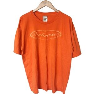 VTG Budweiser Logo Single Stitch 1998 Puffy Paint XL